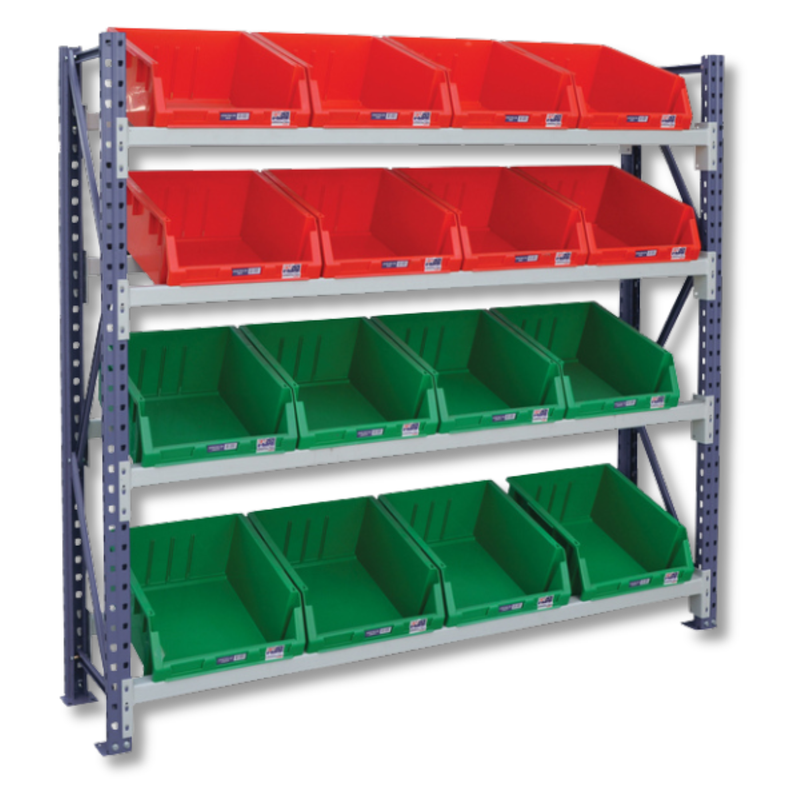 Access Stor-Pak Rack with 16 Plastic Bins-Hammerox Industrial