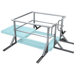 Access Hatch Guardrail Kit for Metal Deck Roofs - SENTRY