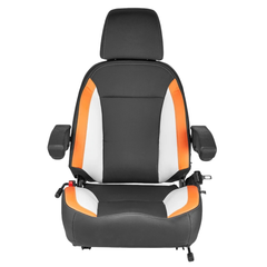 Adjustable Forklift Seat with Seatbelt & Headrest