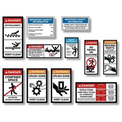 Air Seeder Cart Safety Sticker Pack