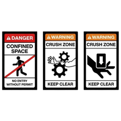 Air Seeder Cart Safety Sticker Pack