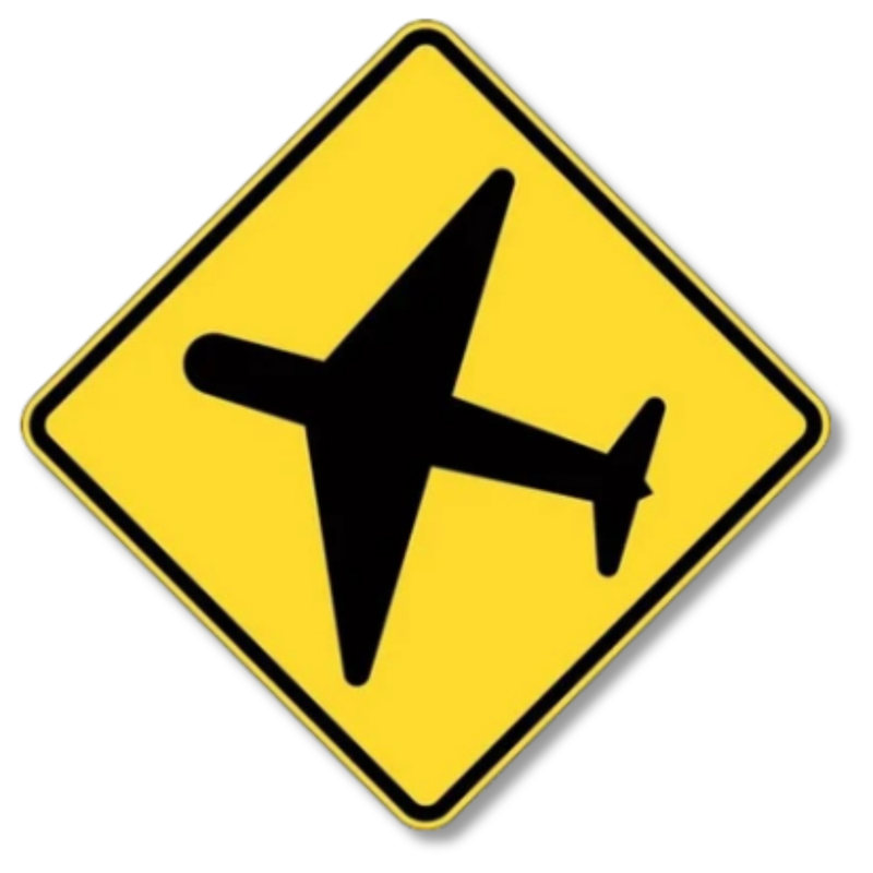 Aircraft Sign Class 1 Reflective 600 x 600mm