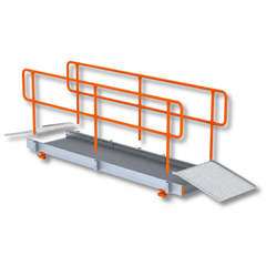 Aluminium Cross Over Walkway with Guardrails & Ramps