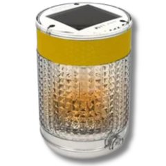 Amber Solar Powered Pilot Belt Barrier Light