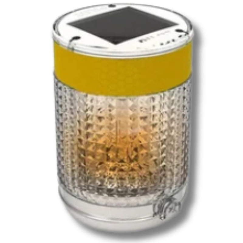 Amber Solar Powered Pilot Belt Barrier Light