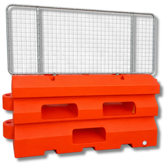 Anti Gawk Fence Panel for Water Filled Barriers