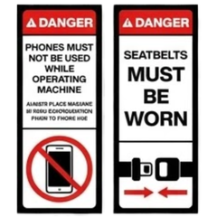 Articulated Agricultural Tractor Safety Sticker Pack