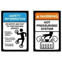 Articulated Agricultural Tractor Safety Sticker Pack