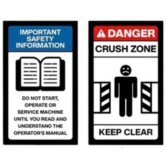 Articulated Agricultural Tractor Safety Sticker Pack