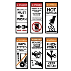 Articulated Dump Truck Safety Sticker Pack