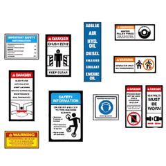 Articulated Roller Safety Sticker Pack