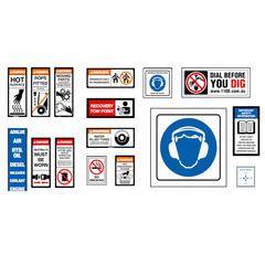 Articulated Roller Safety Sticker Pack