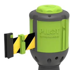10m Retractable Belt Barrier Black & Yellow - Pilot
