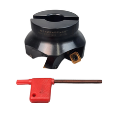 45° Face Mill Cutter 63mm / 80mm with HSS TiN Inserts