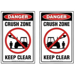 Backhoe Loader Safety Sticker Pack