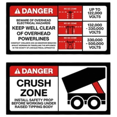 Baler Safety Sticker Pack
