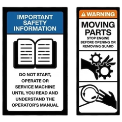 Baler Safety Sticker Pack