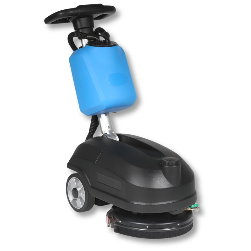 Battery Powered Auto Floor Scrubber with Squeegee Dryer-Hammerox Industrial