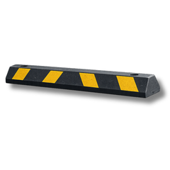 Black & Yellow Premium Rubber Wheel Stop