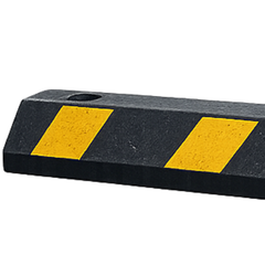 Black & Yellow Premium Rubber Wheel Stop