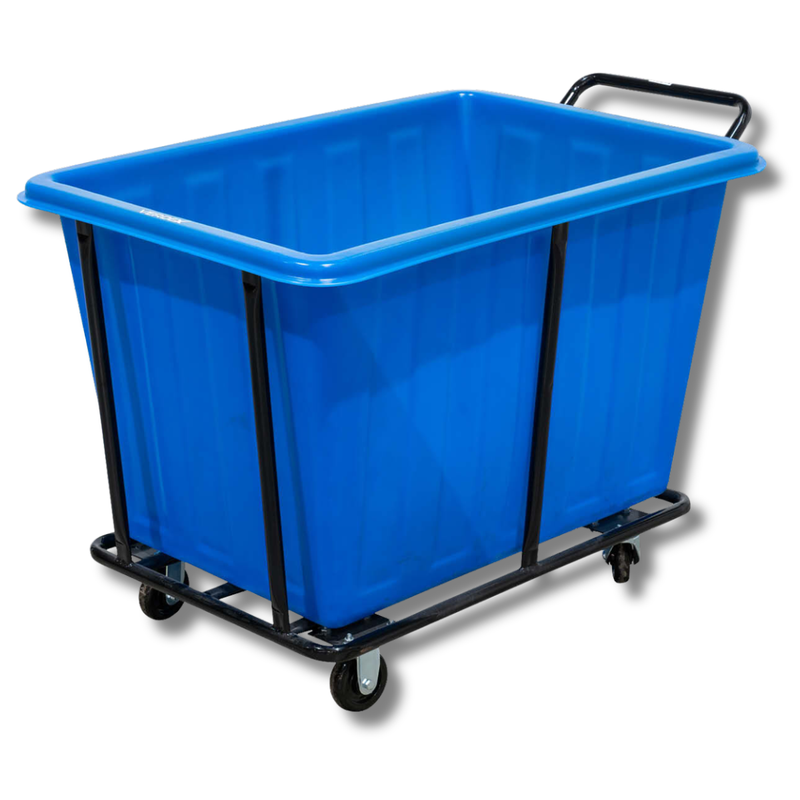 Blue Plastic Bin Trolley-Hammerox Industrial