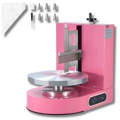 Cake Decorating Machine 4" to 12" Cake Frosting Spreader - Pink