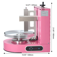 Cake Decorating Machine 4" to 12" Cake Frosting Spreader - Pink