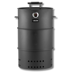Charcoal Smoker Grill Barrel BBQ with Hanging Hooks & Grates-Hammerox Industrial