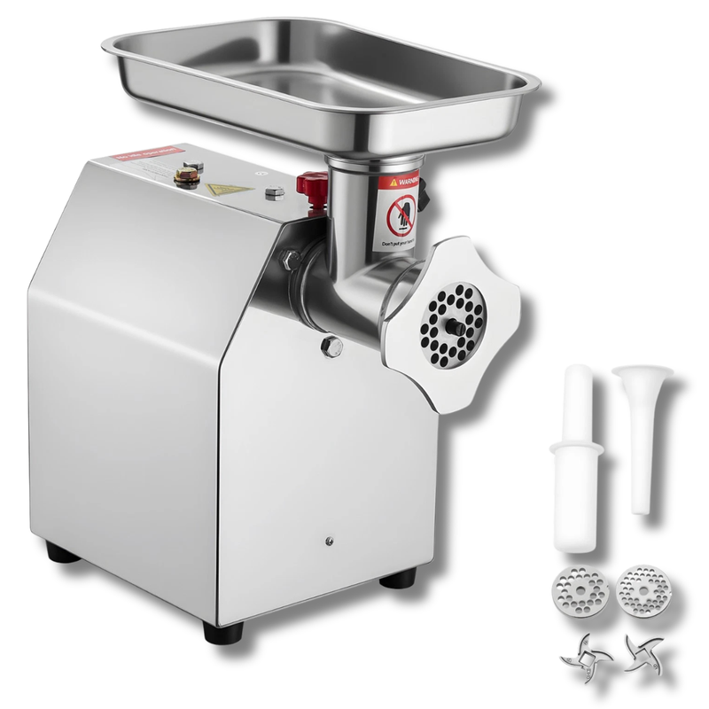 Commercial Electric Meat Grinder 5.5lb/min with Sausage Stuffer-Hammerox Industrial
