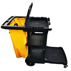 Commercial Janitor Cleaning Trolley with Lid