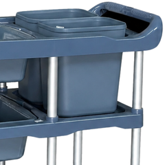 Commercial Kitchen Utility Trolley with 5 Buckets