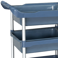 Commercial Kitchen Utility Trolley with 5 Buckets