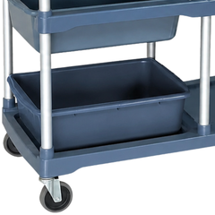 Commercial Kitchen Utility Trolley with 5 Buckets