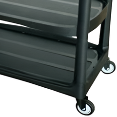 Compact 3 Shelf Utility Trolley-Hammerox Industrial
