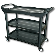 Compact 3 Shelf Utility Trolley-Hammerox Industrial