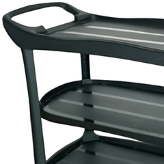 Compact 3 Shelf Utility Trolley