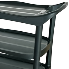 Compact 3 Shelf Utility Trolley