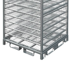 Configurable Full Height Storage Cage with Shelves-Hammerox Industrial