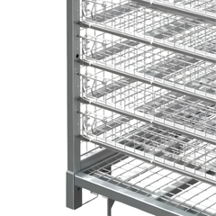 Configurable Full Height Storage Cage with Shelves-Hammerox Industrial