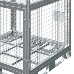 Configurable Standard Height Lockable Storage Cage with Stacking Roof-Hammerox Industrial