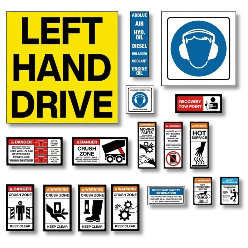 Crane Safety Sticker Pack
