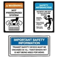 Crane Safety Sticker Pack