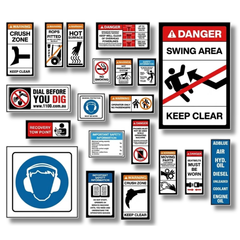 Crawler Dozer Safety Sticker Pack