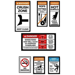 Crawler Dozer Safety Sticker Pack