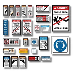 Crawler Loader Safety Sticker Pack
