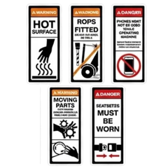 Crawler Loader Safety Sticker Pack