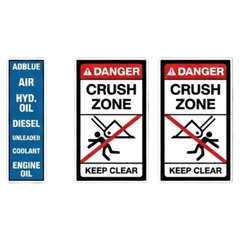Crawler Loader Safety Sticker Pack
