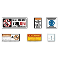 Crawler Loader Safety Sticker Pack