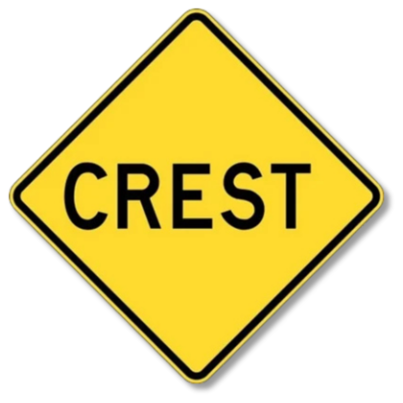 Crest Sign Class 1 Reflective 600 x 600mm