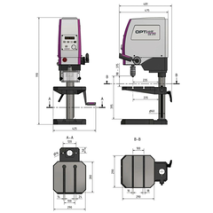 DX15V Precision Bench Drill Press 3000RPM - Metex-Hammerox Industrial